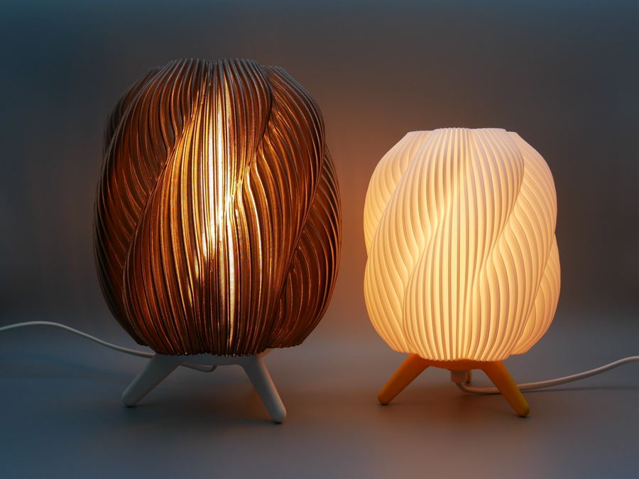 Náhradní tištěný kryt na stolní lampu z PETG